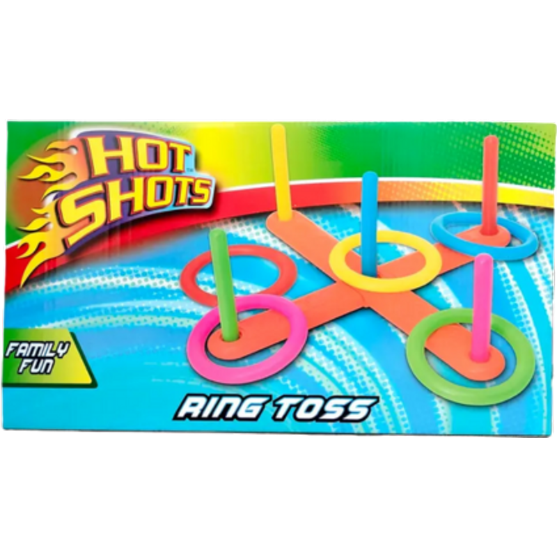 Hot Shots Gioco di lancio degli anelli in plastica