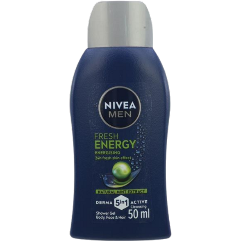 Nivea Men Fresh Energy 5-in-1 Shower Gel - 50 ml