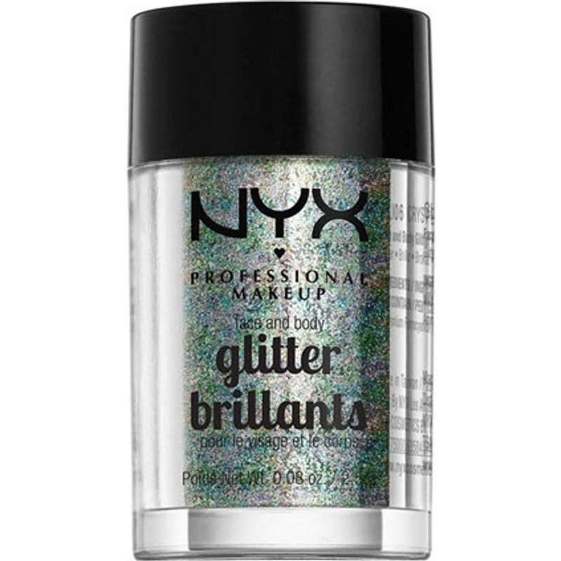 Glitter per viso e corpo NYX - Cristallo GLI06