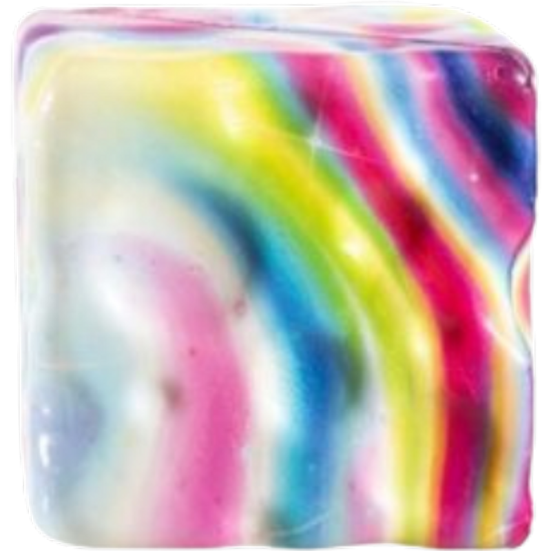 Squeezy Cheese Rainbow Squishy Toy – 7 × 7 cm – 59 g