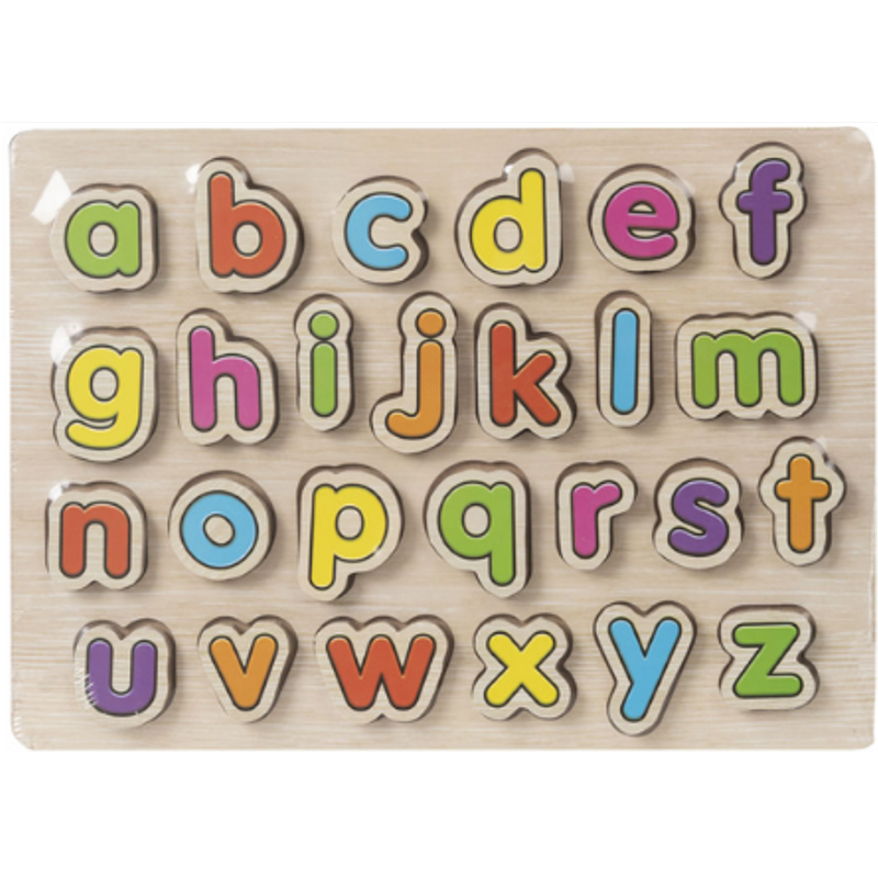 Wood Works - Puzzle grande con l'alfabeto