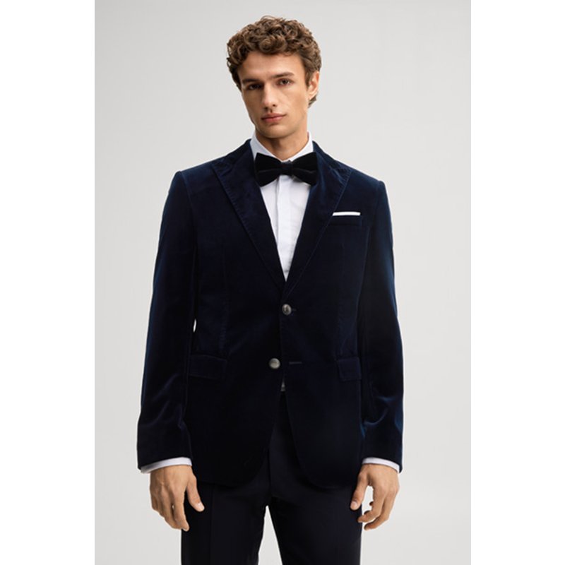 Evening Samt-Sakko in Navy