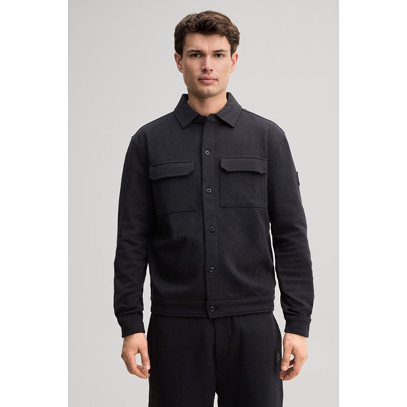 Sweat-Overshirt in Schwarz
