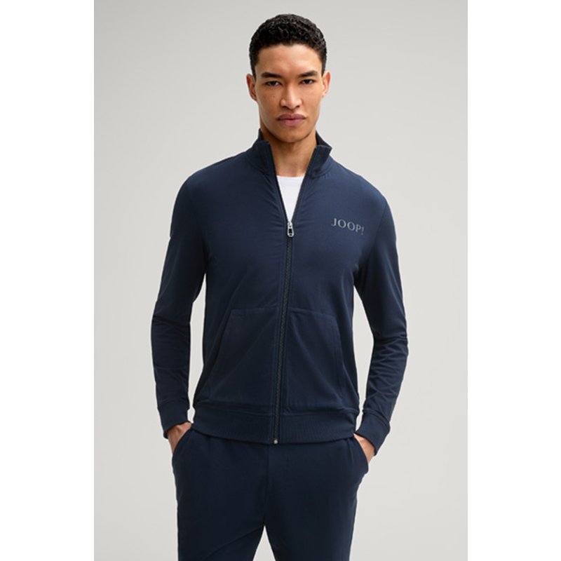Sweatjacke in Navy