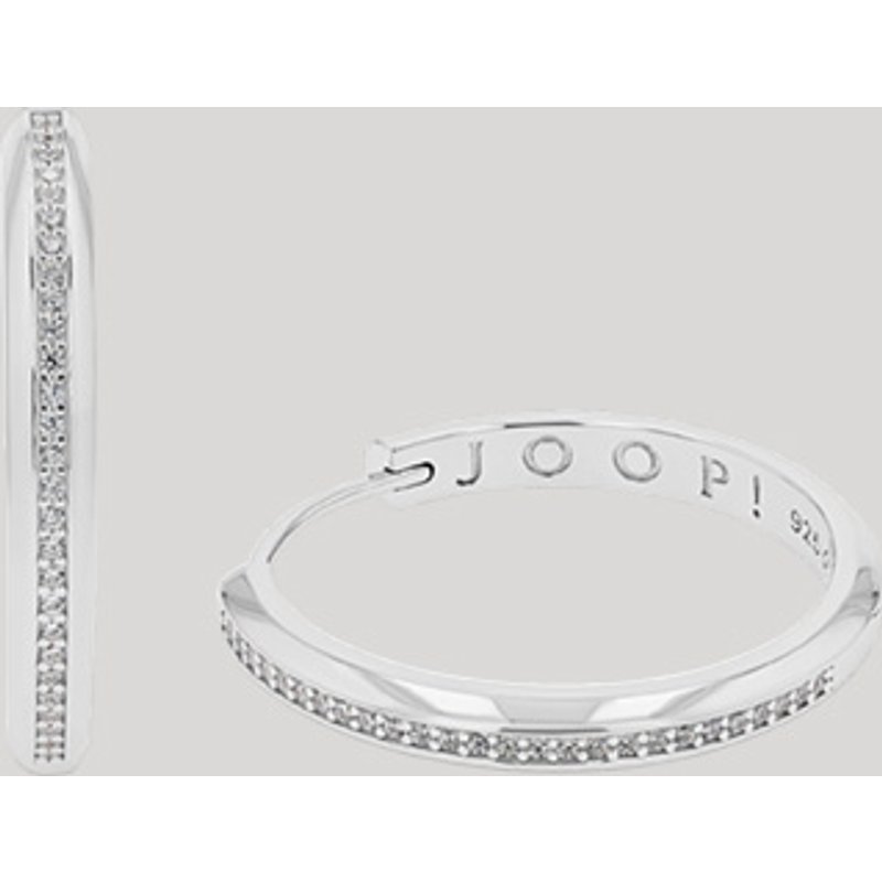 Creolen mit Zirkonia in Silber