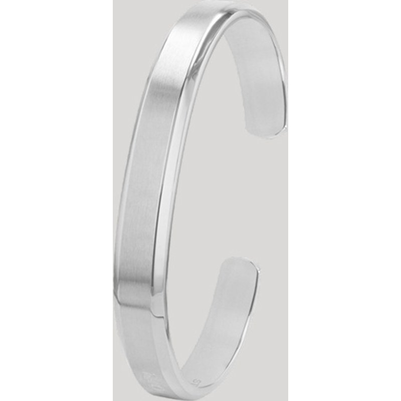 Armreif aus Edelstahl in Silber