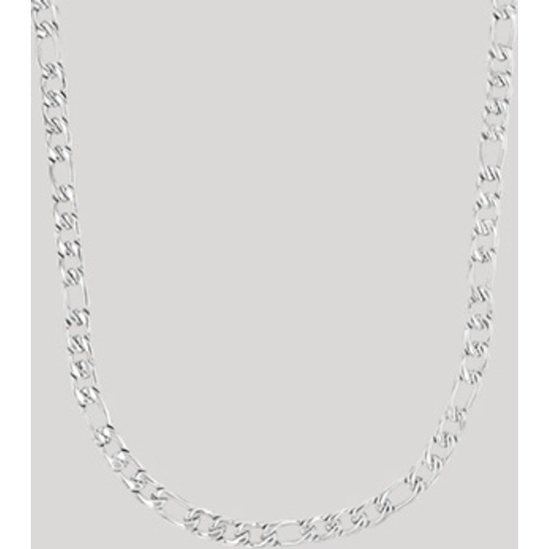 Figarokette aus Edelstahl in Silber