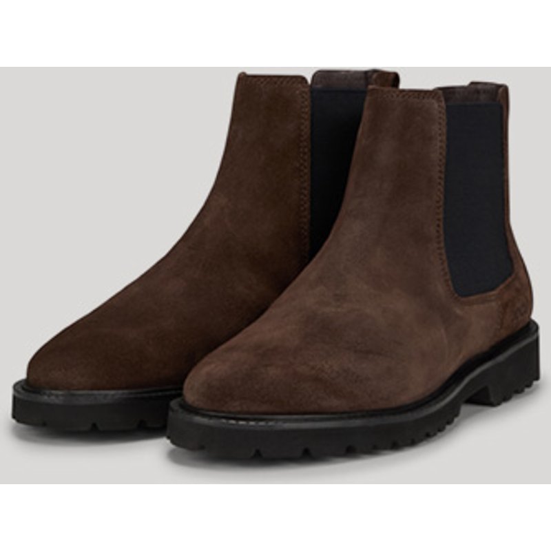 Chelsea Boots Stampa Fine Daniel in Dunkelbraun