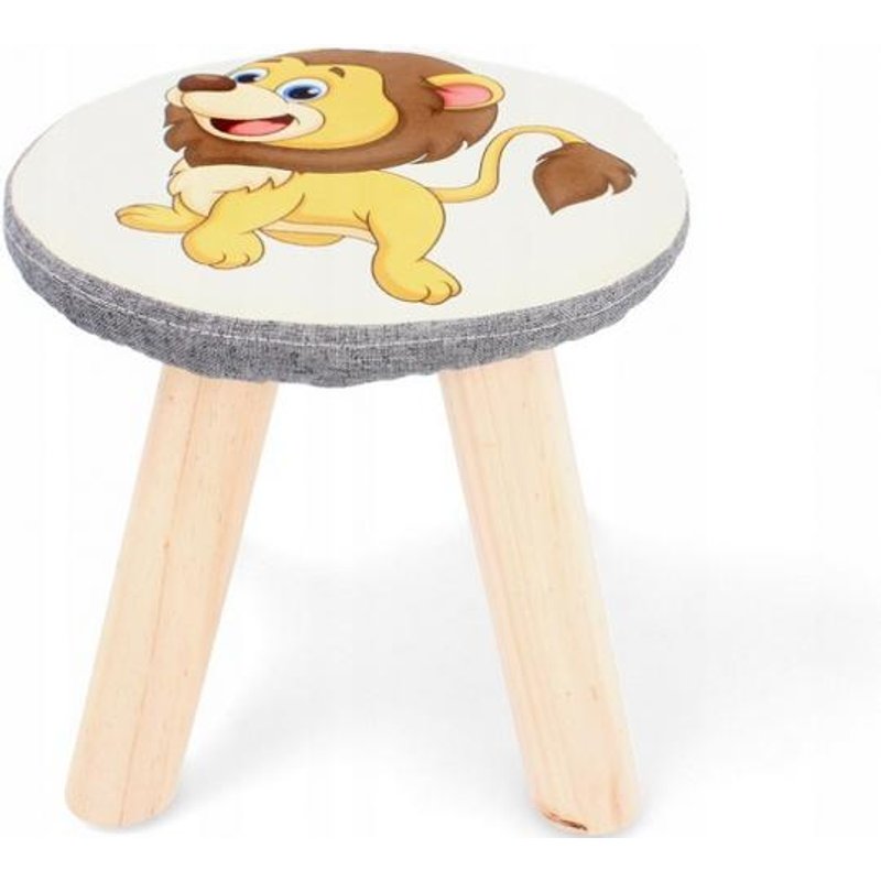Taboret dla dzieci 28 x 28 cm, lew