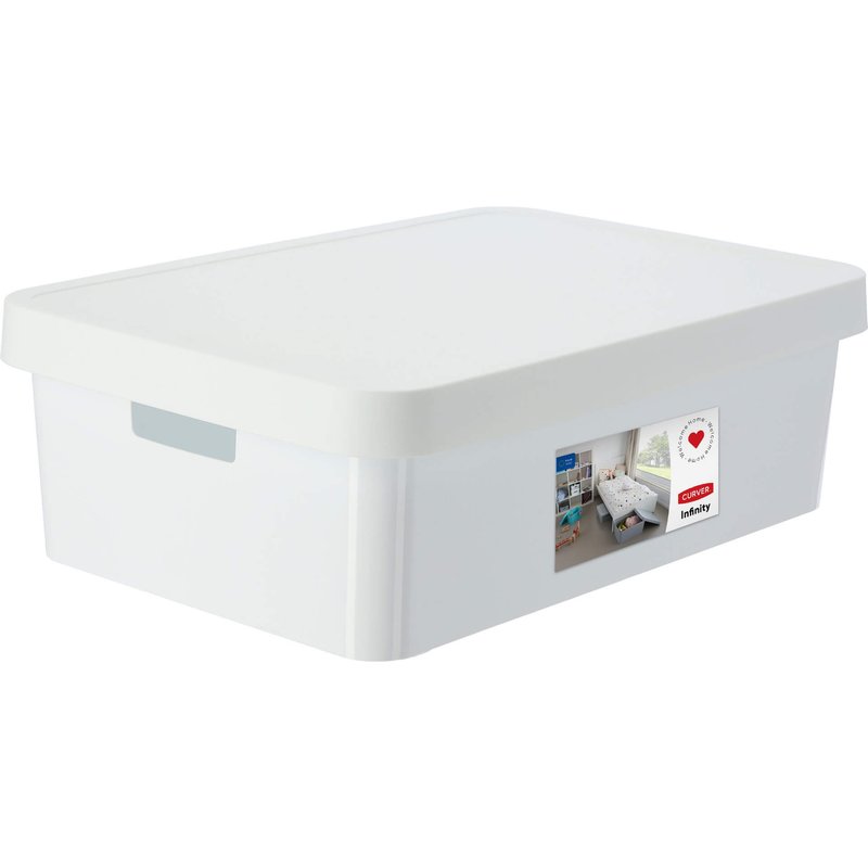 Pojemnik z pokrywą Curver Infinity 30L, biały