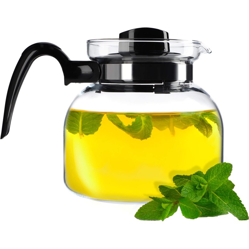 Dzbanek z pokrywką do herbaty 1,5L czarny