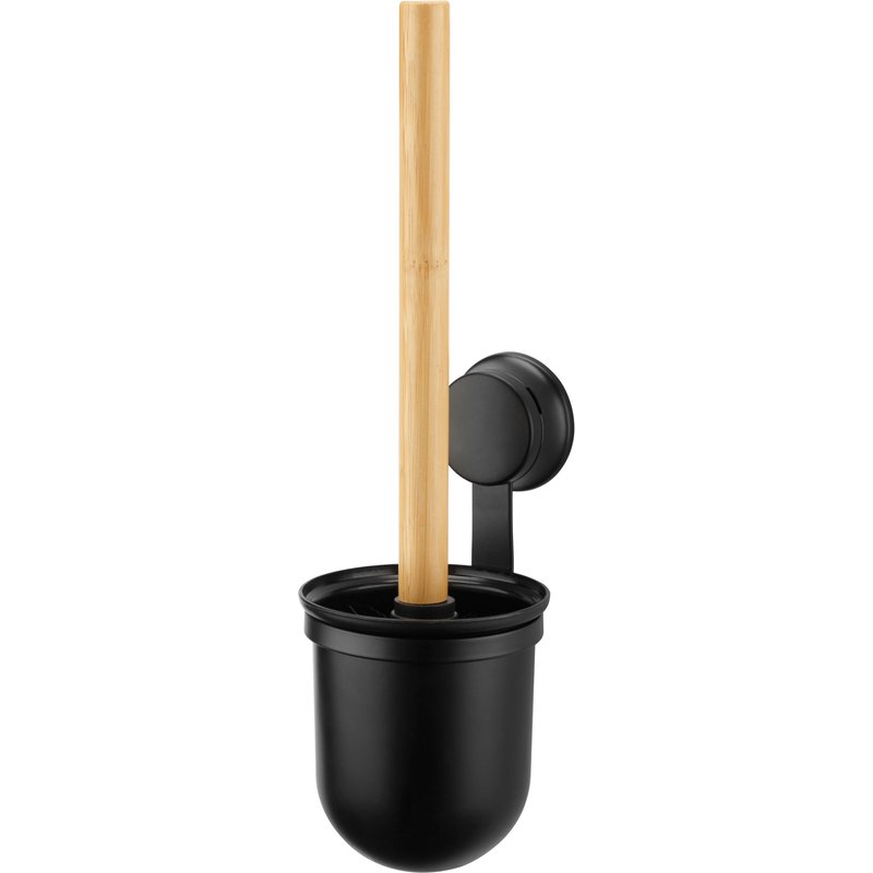 Szczotka do WC z przyssawką Faio 35 cm, czarna