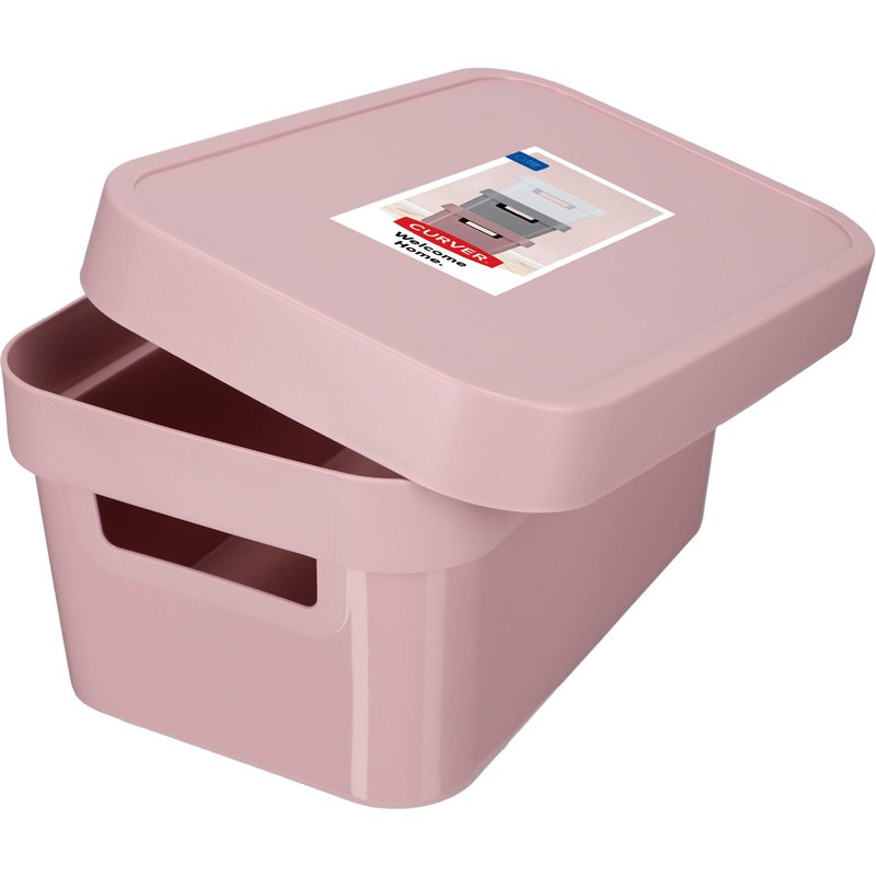Pojemnik z pokrywką Infinity Curver 4.5L, różowy