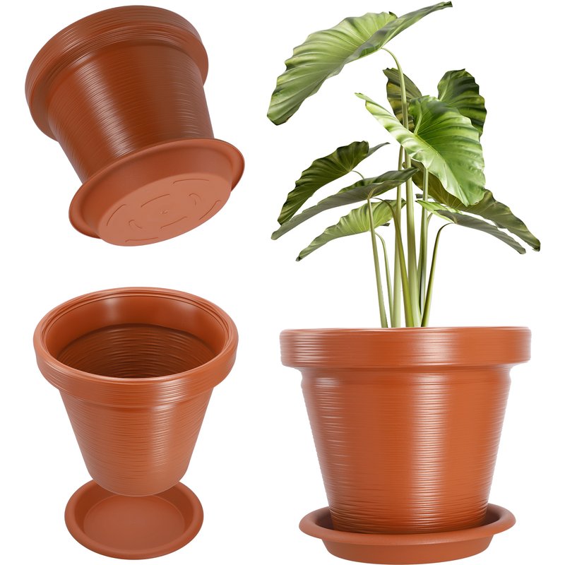 Donica z podstawką Cieza 55 cm, terrakota