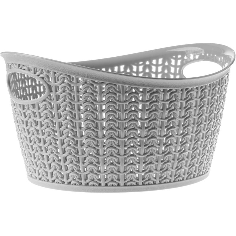 Koszyk plastikowy owalny Malm 3.3L, szary