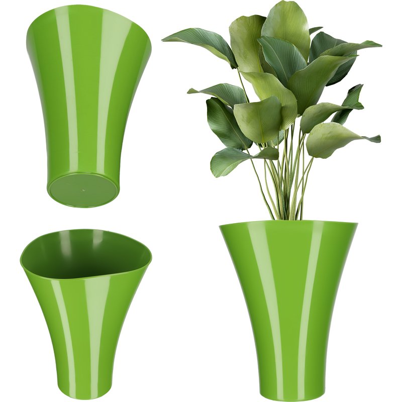 Doniczka na kwiaty Meria 17 cm, zielona