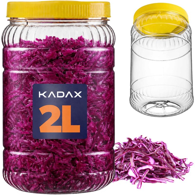 Słoik plastikowy 2L żółty
