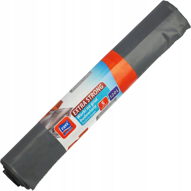 Worki na śmieci i gruz Ravi Extra Strong 120L , 5 szt.