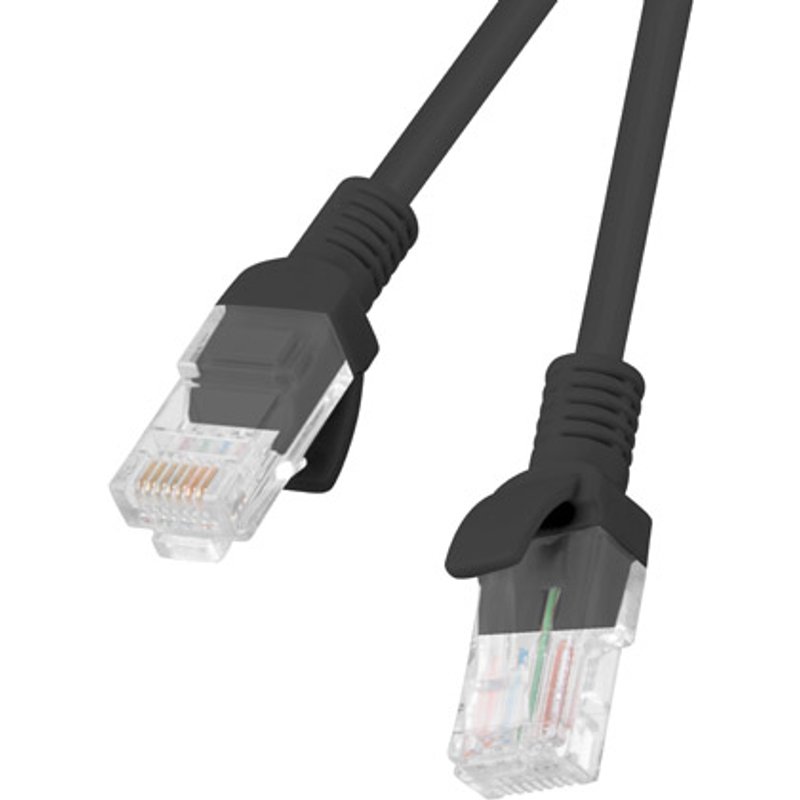 LANBERG Patchkabel CAT.6 UTP 2,0m Fluke Zertifikat sw
