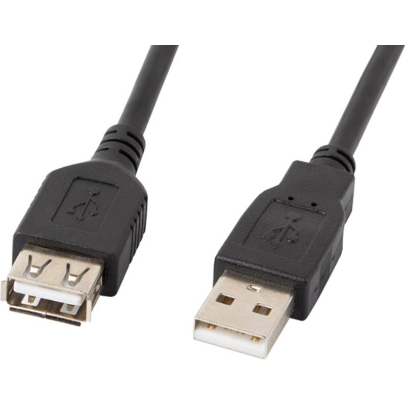 LANBERG USB-A Verlängerungskabel M/F 2.0 1,8m schwarz