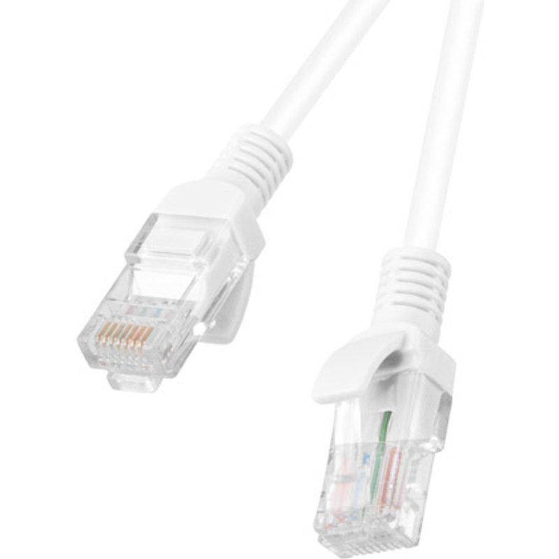 LANBERG Patchkabel CAT.6 UTP 1,0m Fluke Zertifikat wß