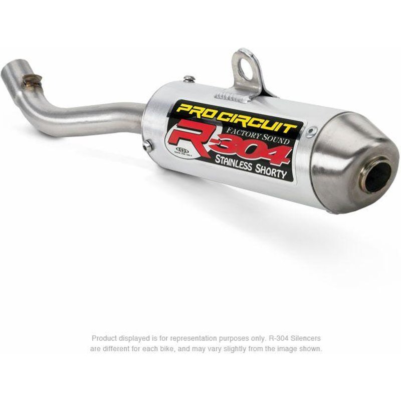 1151212-EU - Pro Circuit R304 Shorty Silencers For KTM SX125 2011-2015 - Silver