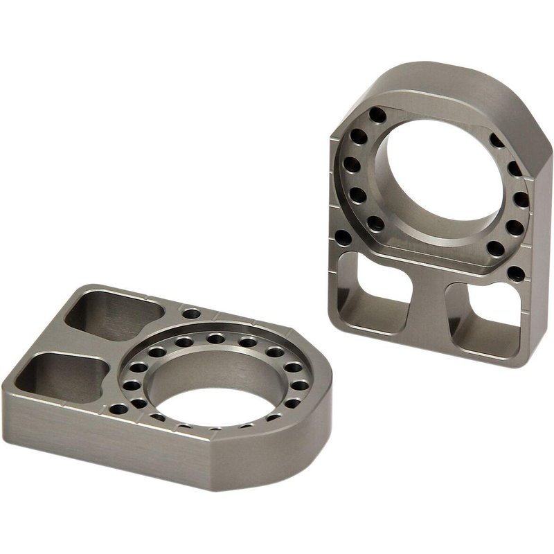 KAB17 - Pro Circuit Axle Blocks For Kawasaki KX250 2021 Hard Anodized - Hard