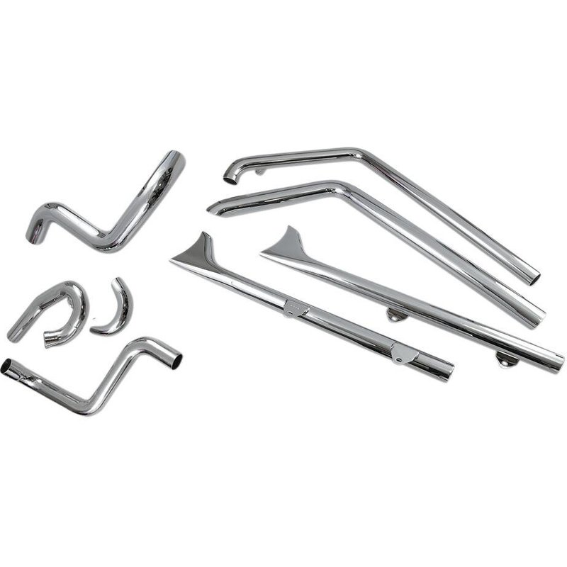 1S26E-30 - Bassani Fishtail True Dual Exhaust System - Harley Davidson FXSBSE2 1800 ABS 2014