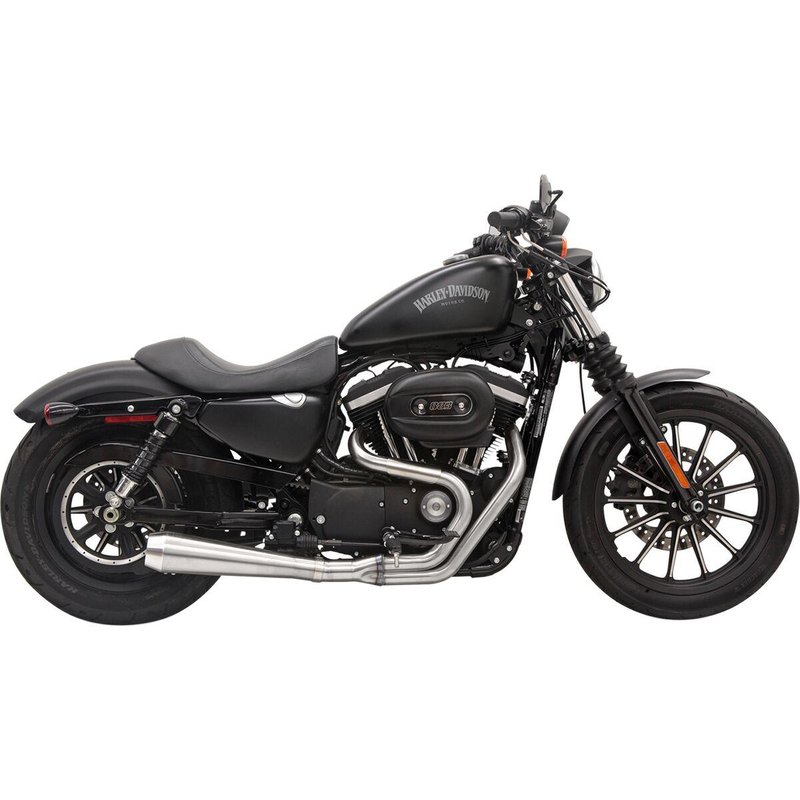 1X42SS - Bassani Road Rage III 2 Into 1 Exhaust System - Harley Davidson XL 883 R 2002-2003