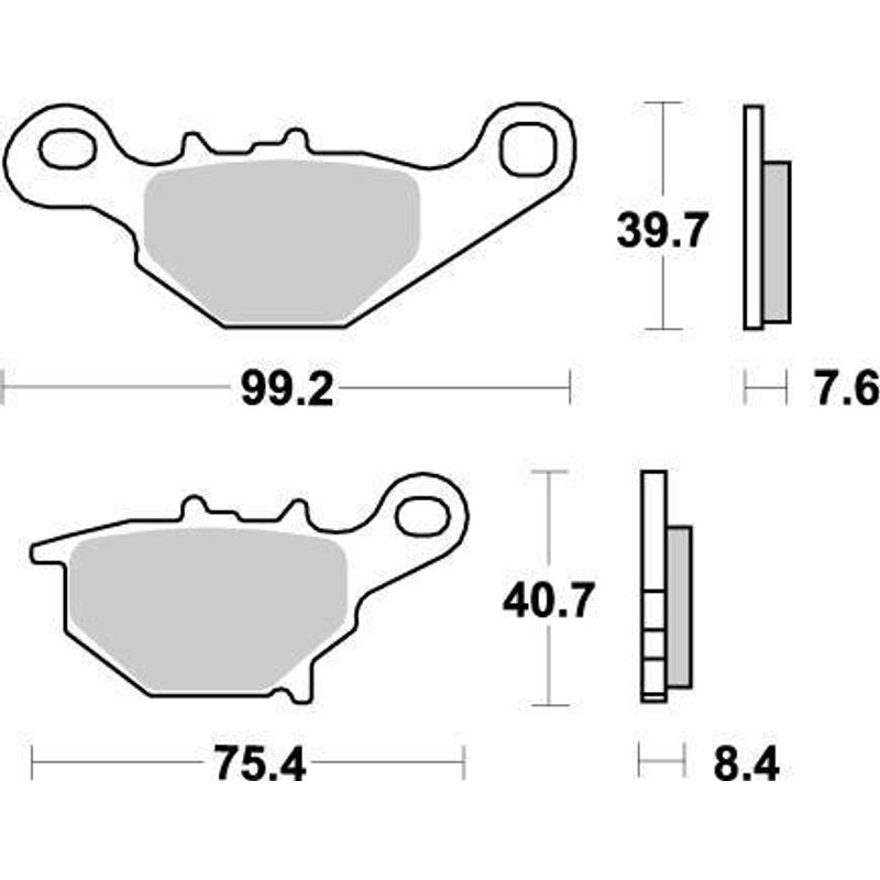 94821 - Moto Master Nitro Brake Pads For Suzuki RM85