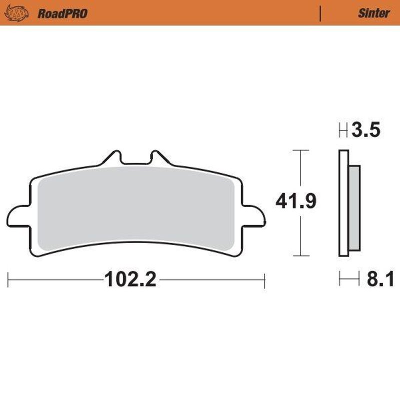 407001 - Moto Master RoadPRO Sinter Brake Pads Front For Ducati 1098 R 2008-2009 Front
