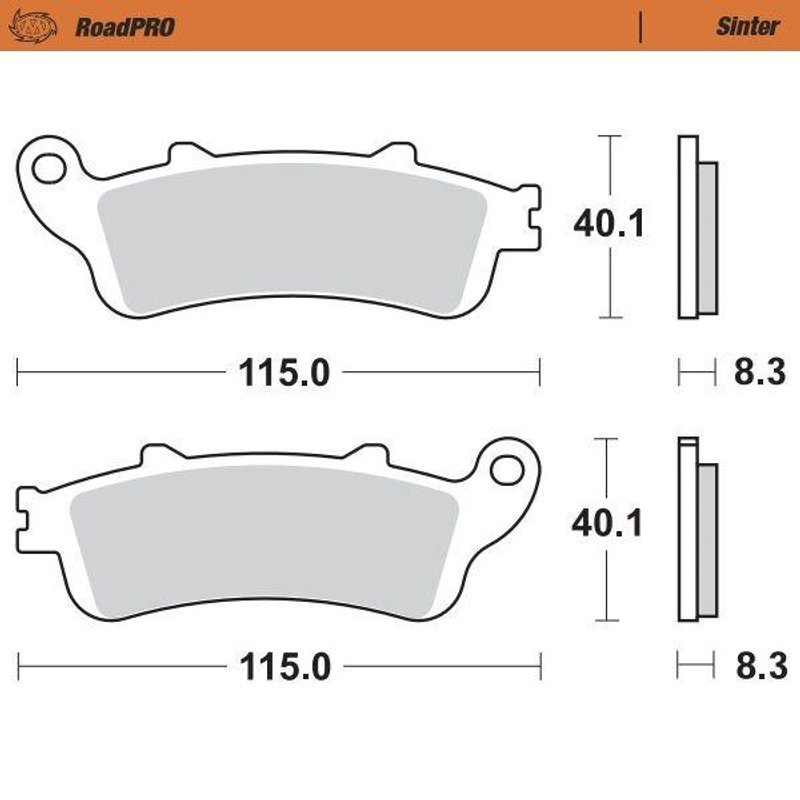 405101 - Moto Master RoadPRO Sinter Brake Pads Front For Honda CB 1100 SF 2000-2003 Front