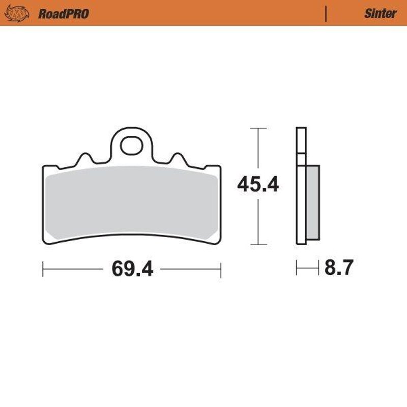 407601 - Moto Master RoadPRO Sinter Brake Pads Front For KTM Adventure 390 ABS 2020-2024 Front