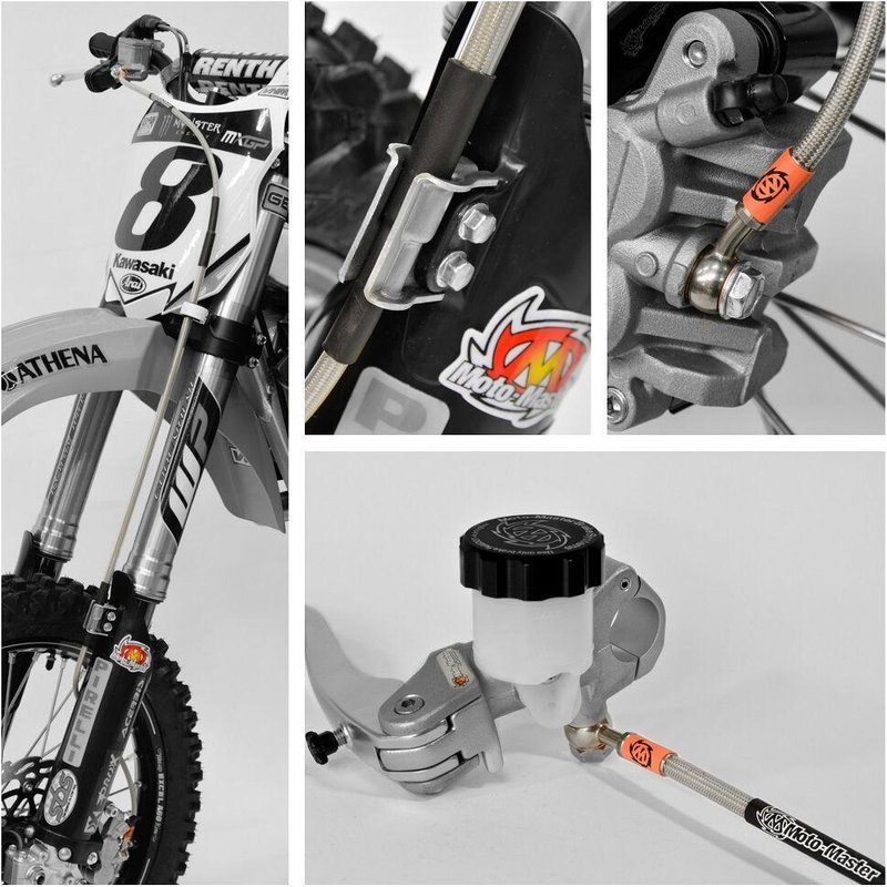 212003 - Moto Master Brake Hose Kit For Honda CR125 1995-2007 Front - Stainless Steel