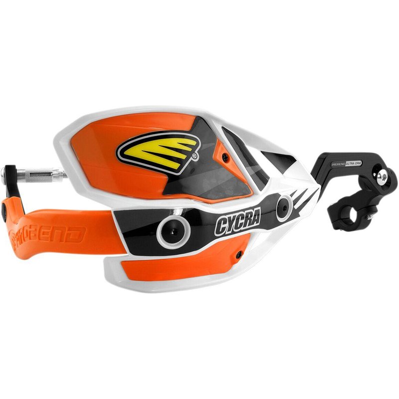1CYC-7408-22X - 1CYC-7408-22X - Cycra Ultra Probend CRM Wrap Around Handguards For 1-1/8" Handlebars - Orange/White