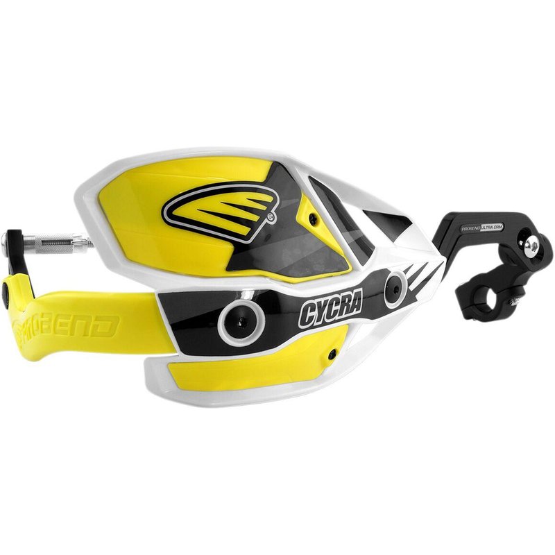 1CYC-7408-55X - 1CYC-7408-55X - Cycra Ultra Probend CRM Wrap Around Handguards For 1-1/8" Handlebars - White/Yellow