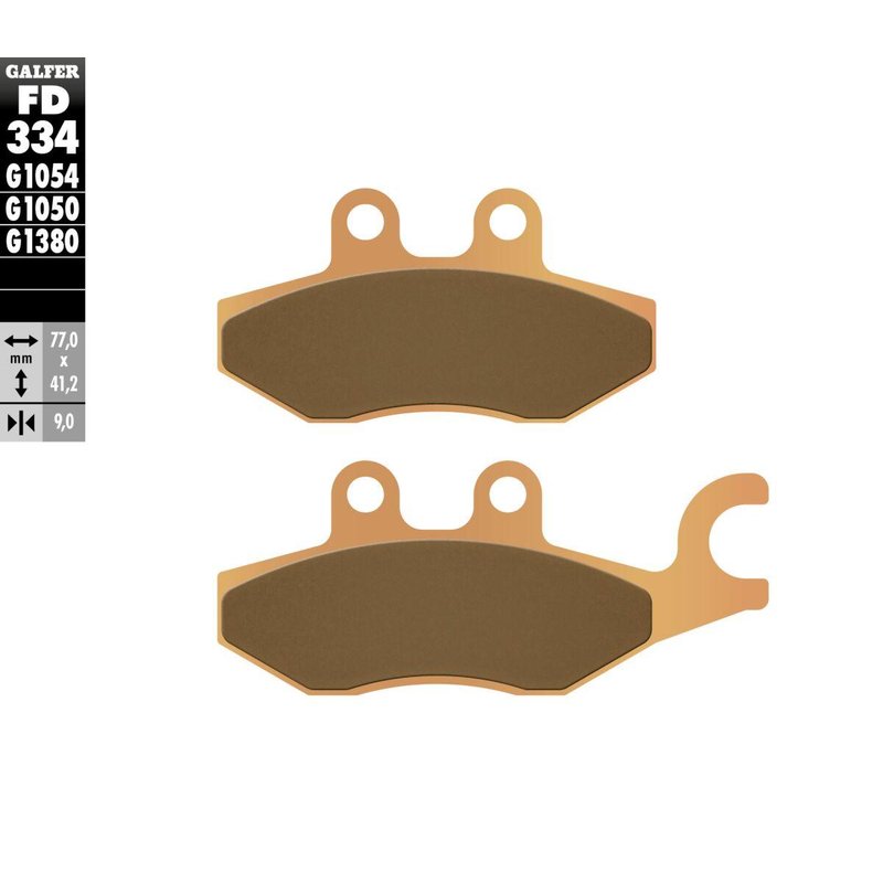FD334G1380 - Galfer HH Sintered Scooter Brake Pads For Piaggio Beverly 125 2002-2010 - Rear