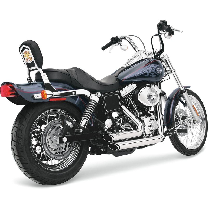 17213 - 17213 - Vance & Hines Shortshots Staggered Exhaust System - Harley Davidson FXDXT 1450 2001-2003
