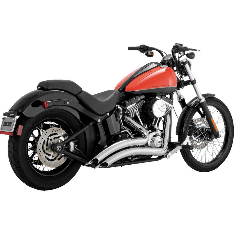 26369 - Vance & Hines Big Radius Exhaust System For Harley Davidson FLS 1690 2012-2017 - Chrome