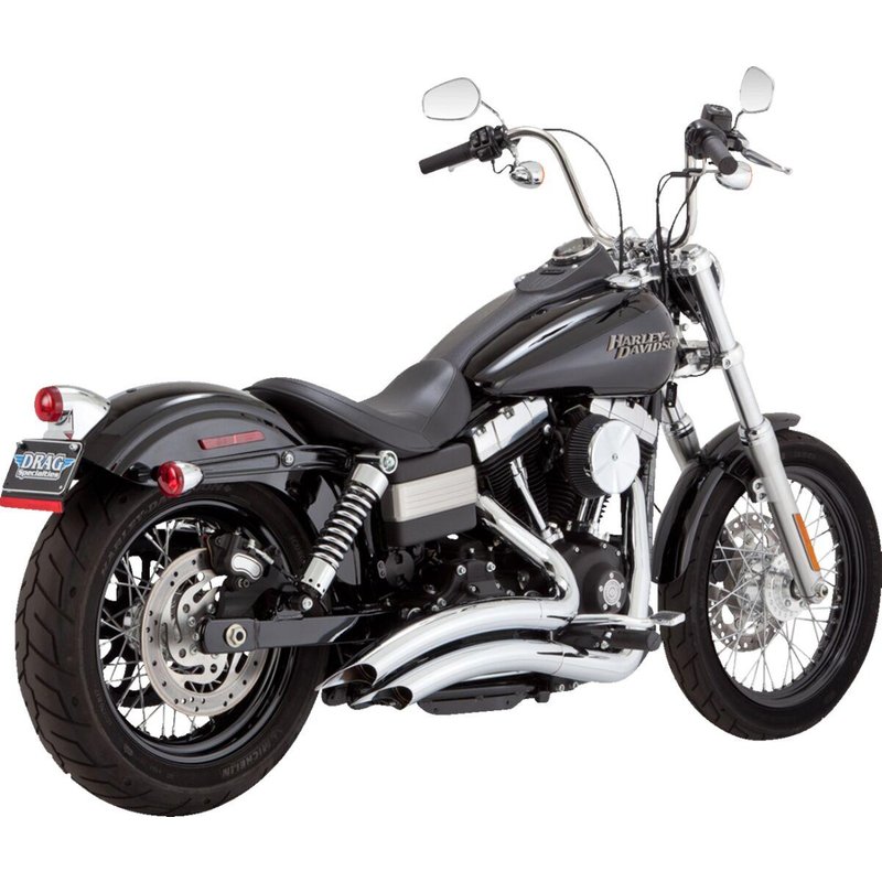 23371 - Vance & Hines Big Radius Exhaust System For Harley Davidson FXD 1584 2007-2010 - Chrome