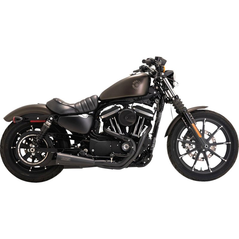 47328 - Vance & Hines 2 Into 1 Upsweep PCX Exhaust System For Harley Davidson XL1200C 2014-2020 - Black