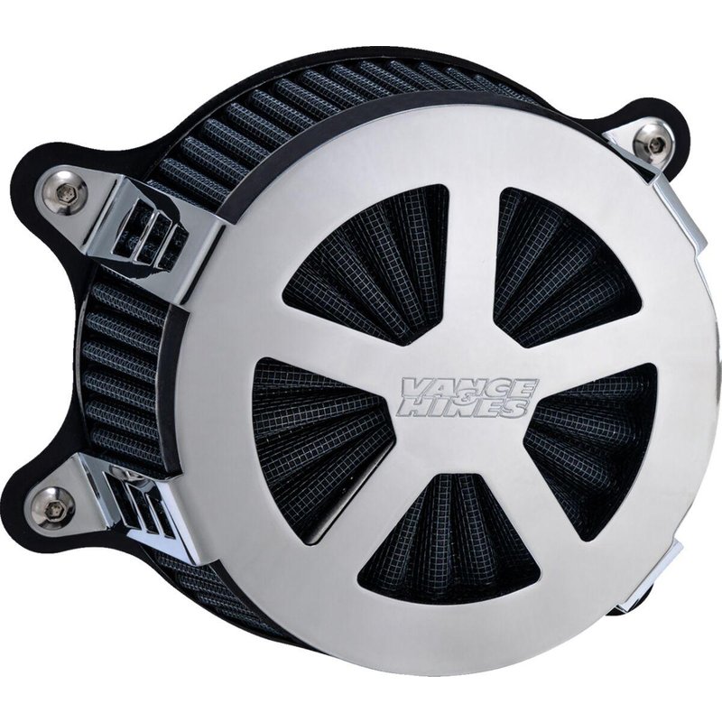 71466 - Vance & Hines VO2 Radiant V Air Intake For Harley Davidson FLD 1690 2012-2013 - Chrome