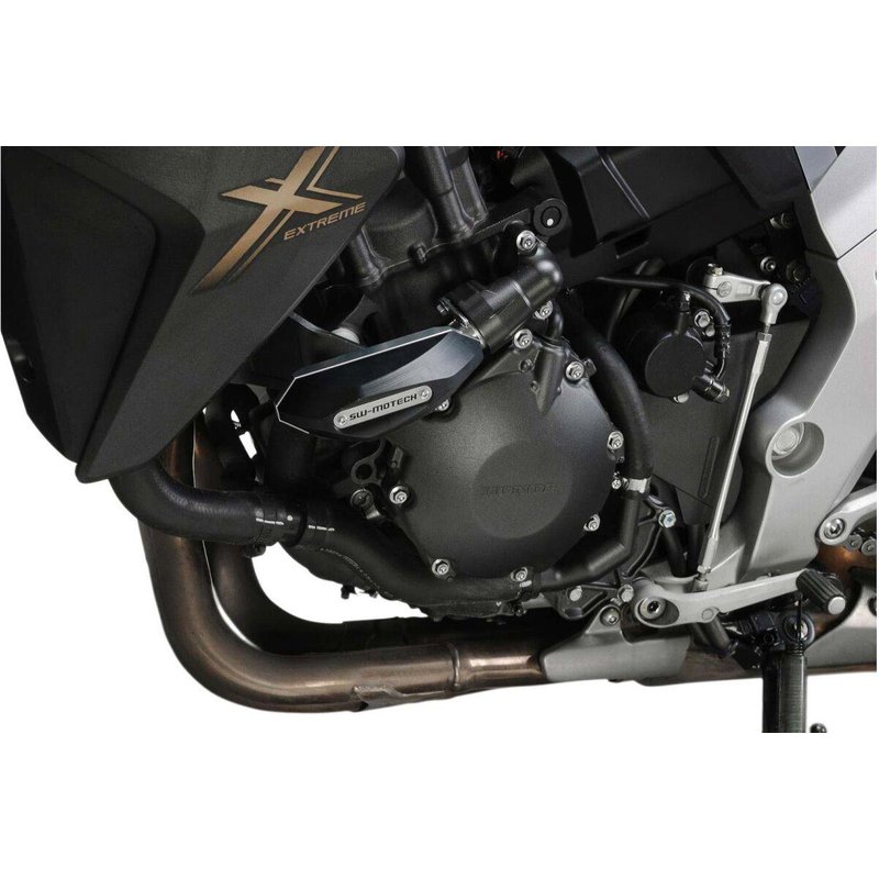 STP.01.590.10000/B - SW Motech Frame Sliders For Honda CB1000R 2008-2017 - Black/Silver