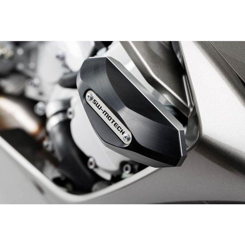 STP.06.590.10301/B - SW Motech Frame Sliders For Yamaha FJR 1300 ABS 2006-2015 - Black/Silver