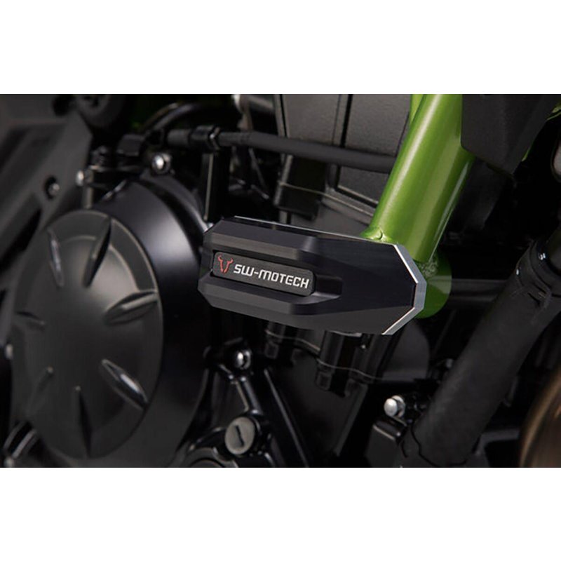 STP.08.590.11300/B - SW Motech Frame Sliders - Kawasaki Z 650 RS 2022-2024 - Black/Silver