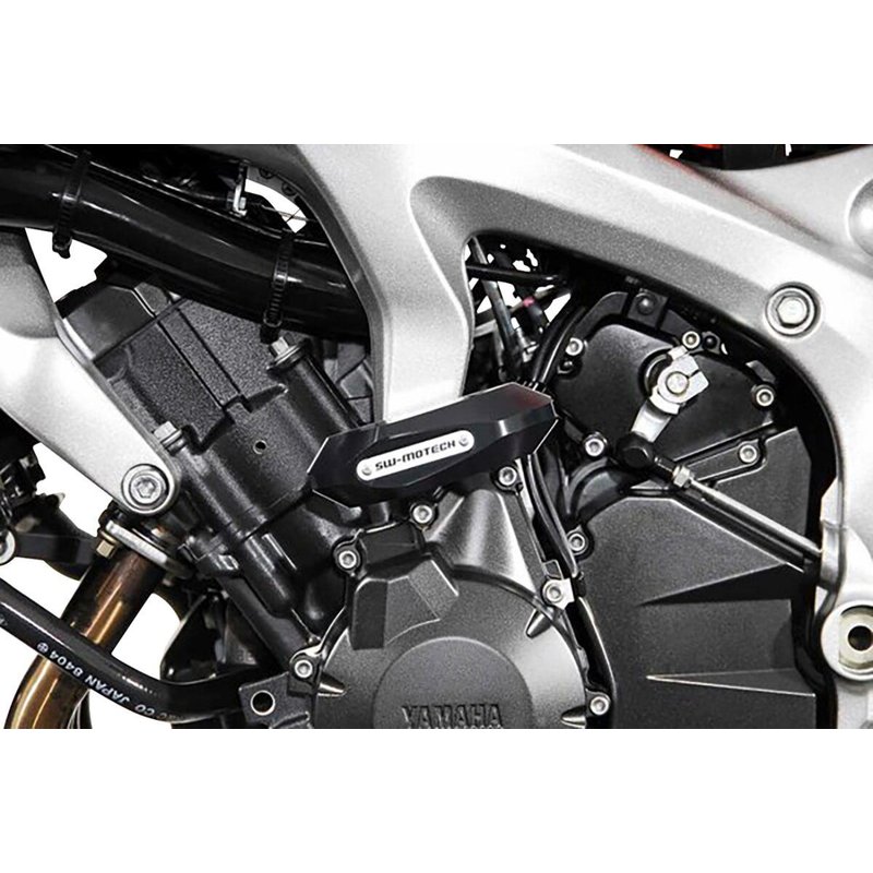 STP.06.590.10000/B - SW Motech Frame Sliders - Yamaha FZS 1000 S Fazer 2006-2014 - Black/Silver