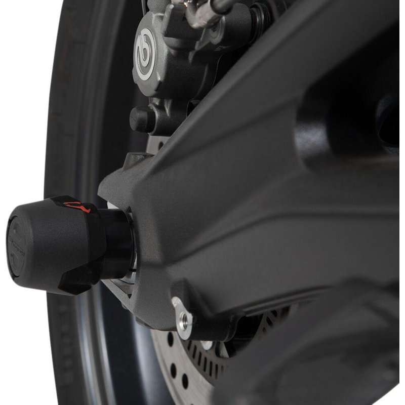 STP.06.176.10601/B - SW Motech Rear Axle Slider Set For Yamaha MT-09 SP ABS 2021-2022 - Black
