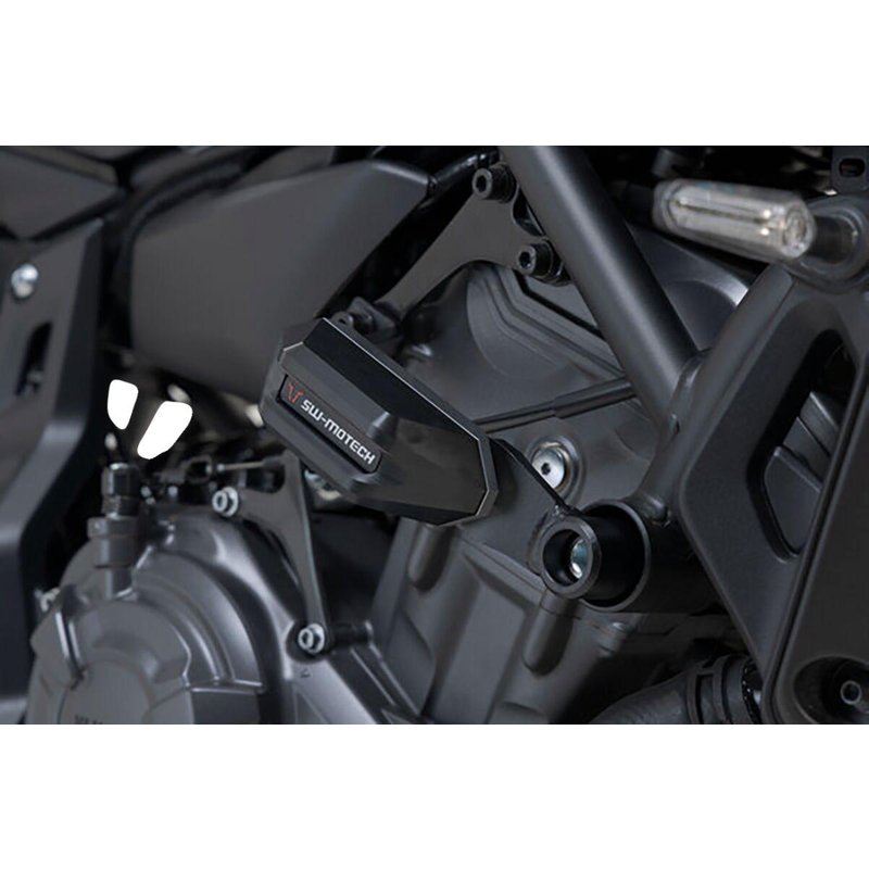 STP.06.590.11101/B - SW Motech Frame Sliders - Yamaha MT-07 GT 2021-2024 - Black/Silver
