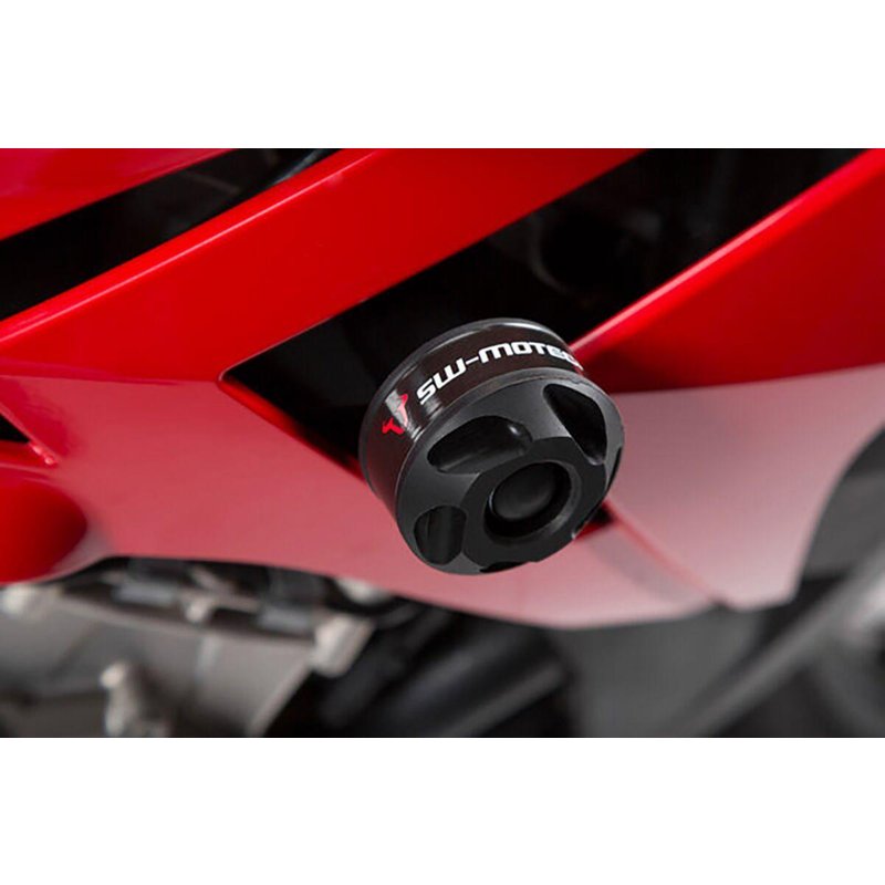 STP.07.540.10002/B - SW Motech Round Frame Sliders - BMW S 1000 R 2014-2016 - Black
