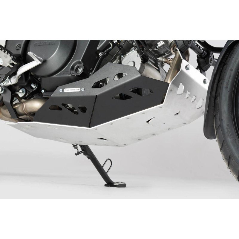 MSS.05.440.10000 - SW Motech Engine Guard For Suzuki DL 1000 ABS 2014-2020 Lower - Black/Brushed/Silver